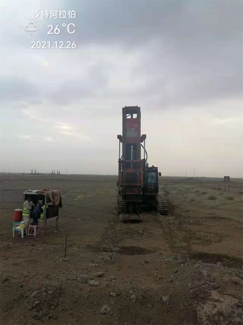 Hc150 Rapid Impact Compaction construction in Saudi Arabia Airport