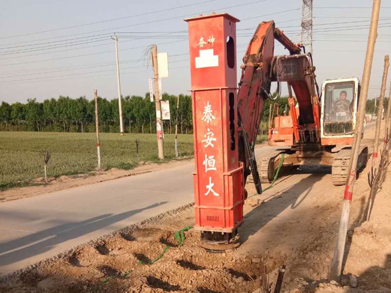 Construction process display of Rapid Impact Compaction