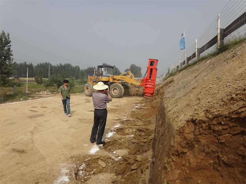 Rapid Impact Compaction is processing Highway Subgrade